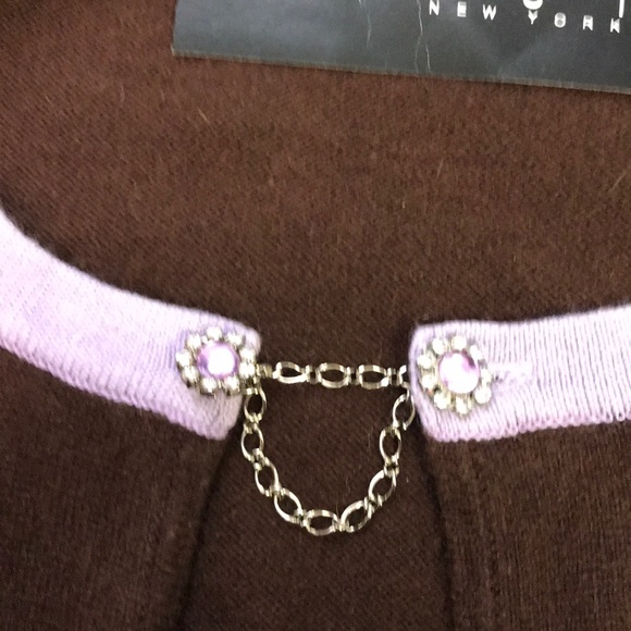 ECI Angora Jeweled Open Cardigan - Picture 3 of 8